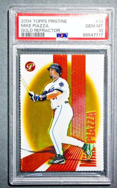 2004 Topps Pristine Mike Piazza Gold Refractor /41 PSA 10 Mets