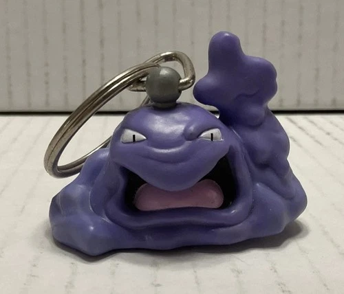 Vintage 1999 Pokemon Muk Burger King Meal Keychain Toy Figure 1.5” Nintendo