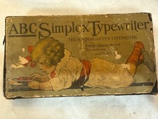 rare original lithographed box ABC Simplex Typewriter, "The Kindergarten Typewri