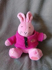 Vintage Woolworths Pink Fleecy Pals Loppy The Rabbit Bunny Soft Toy  Plush. 