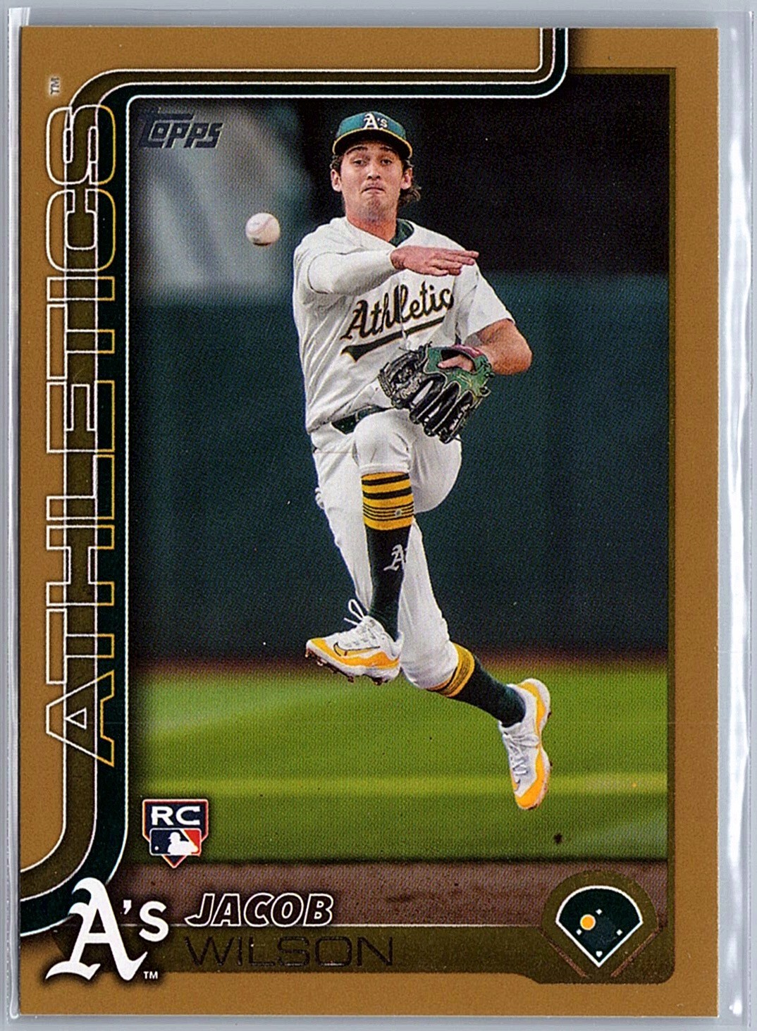 2025 Topps Jacob Wilson #314 Gold #/2025 Athletics