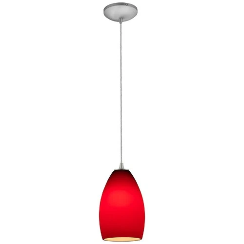 Access Lighting 28012-3C/RED Champagne 1 Light LED Pendant - 5"W - Silver - Picture 9 of 9