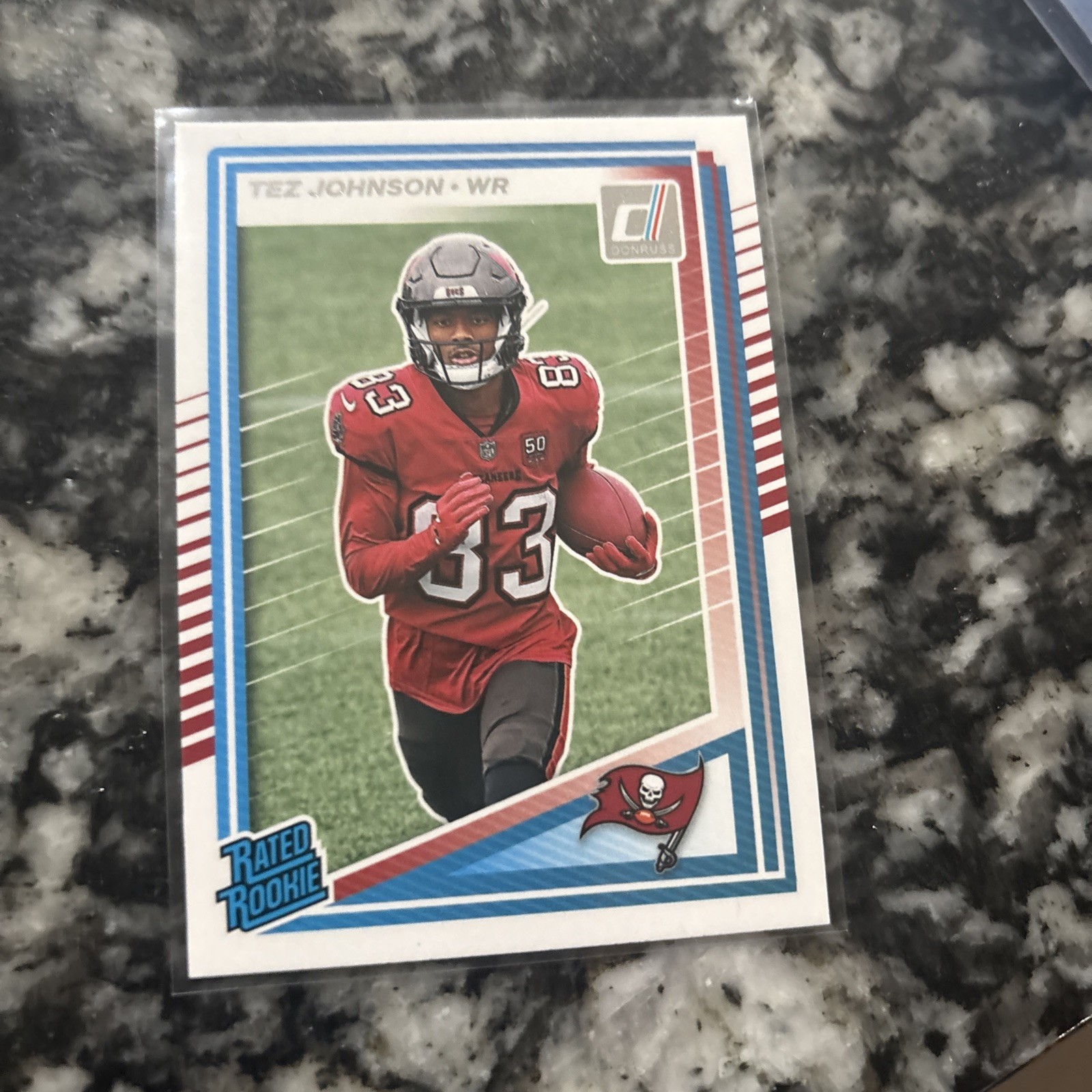 2025 Panini Donruss - Rated Rookie Tez Johnson #313 No Name (RC)