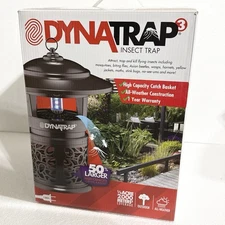 Dynatrap 3 insect trap Bug Control DT1120 All Weather 1/2 Acre LED Dyna Trap