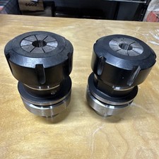 2 Industrial ER Collet Chucks Toolholder w/ Collet & Clamping Nut