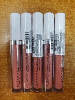 5 Pack: Almay Color & Care Hydrating Lip Gloss *#400 Peachy Sky* (CC3798)
