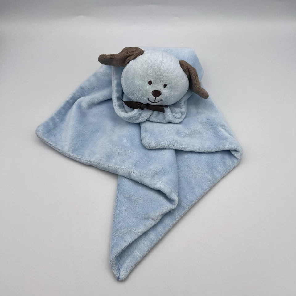 Carters Precious Firsts 蓝色小狗宝宝爱安全毯摇铃 — 第 2/4 张图片