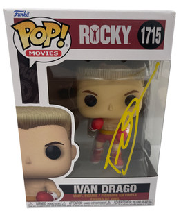 Dolph Lundgren Signed Ivan Drago Funko Rocky Authentic Autograph Beckett