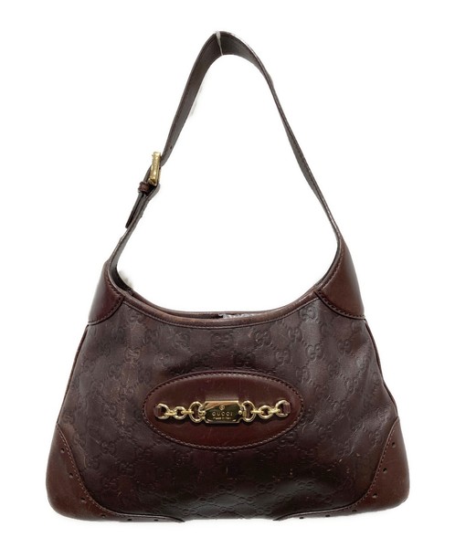 Gucci Horsebit Hobo GG Guccissima Shoulder Bag Handbag Women Italy Pre-owned
