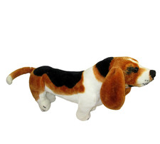 Melissa Doug Plush 26" Basset Hound Dog Stuffed Animal Life Like Lifesized Toy