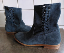 SPM Stiefelette Stiefel Ankle Boots Gr. 40 blau blue 💙 Wild-Leder Booties 💙NEU