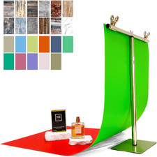 24 Colors Small Product Backdrops Photography Background Paper with Stand 12PCS