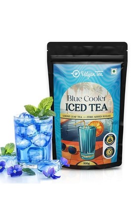Udyan Tea Blue Cooler Iced Tea 100g Blue Pea Flower, Lemongrass, Spearmint