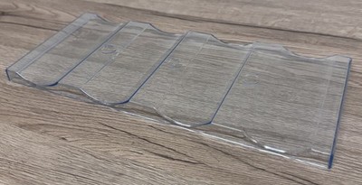 Transparentes Flaschenregal / Flaschenhalter für Kühlschrank *neu* 30x13cm
