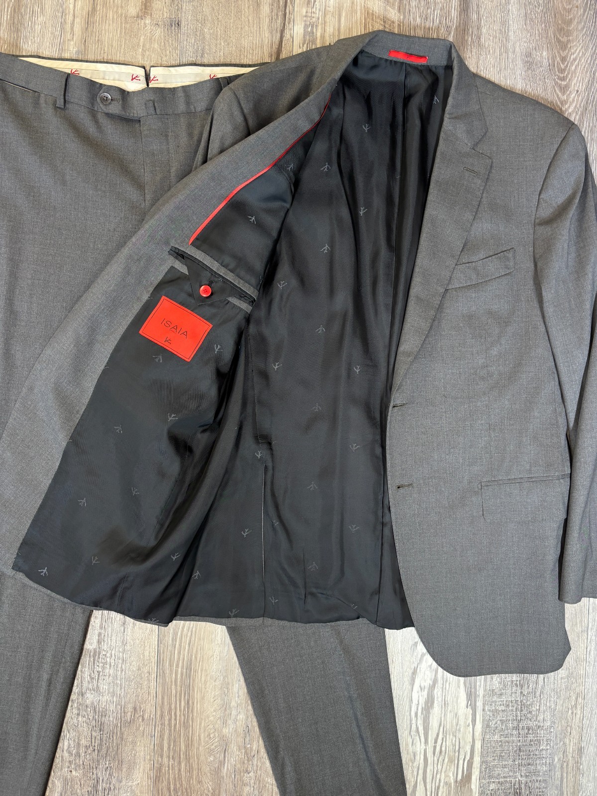 Isaia Wool Sanita Suit Size 44 (54 EUR)