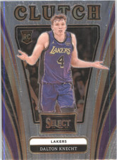 2024-25 Panini Select Clutch SP #2 Dalton Knecht Rookie Los Angeles Lakers RC