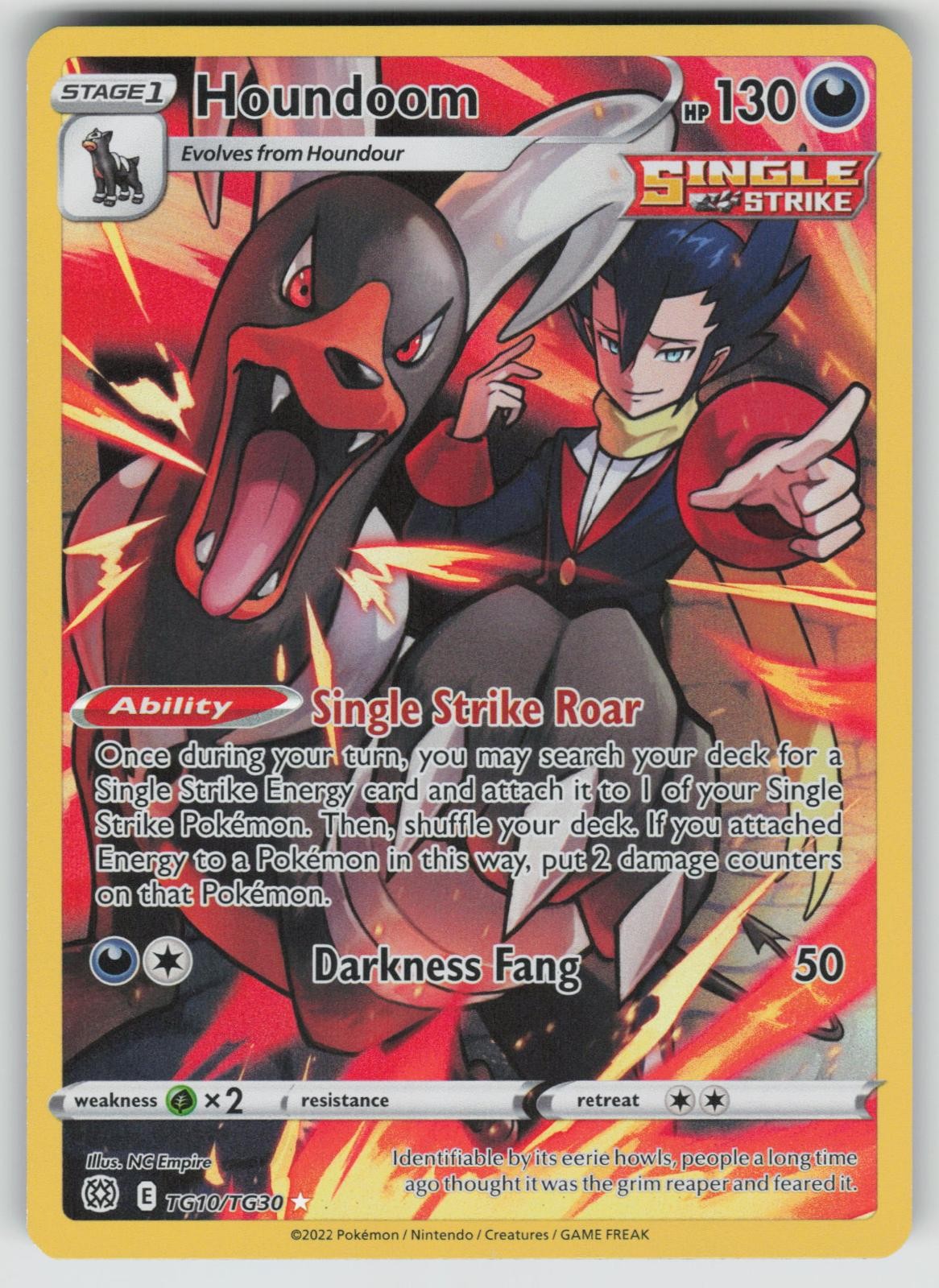 HOUNDOOM TG10/TG30 HOLO BRILLIANT STARS TRAINER GALLERY POKEMON HOLO NM/M