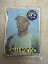 1969 Topps Reggie Jackson RC Rookie Card # 260 Low Grade