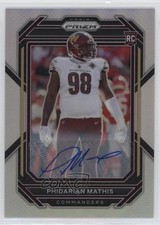 2022 Panini Prizm Rookies Silver Prizm Auto Phidarian Mathis #390 Auto 12yh