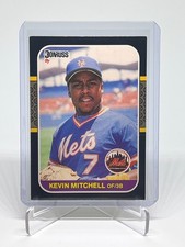 1987 Donruss Kevin Mitchell #599 Rookie Card RC New York Mets