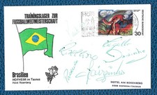 BRAZIL HEROES FROM WORLD CUP 1974 / GREAT COVER WITH AUTHENTIC AUTOGRAPHS / LOOK