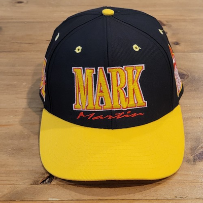 #ad Vintage Mark Martin Winn Dixie Hat Snapback Black NASCAR Racing Race One Size $39.95