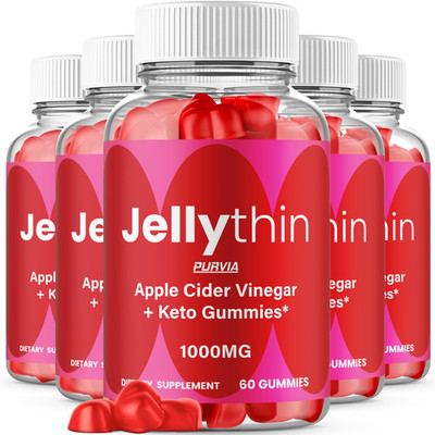 (5 Pack) Jellythin Gummies Weight Loss Jelly Thin Apple Cider Vinegar (300 ct)