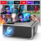 FUDONI Projector with WiFi and Bluetooth 4K Supported, Upgraded