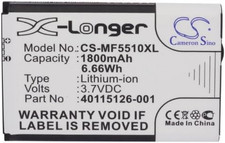 Battery for Novatel Wireless Mifi 500 LTE, Mifi 5510, Mifi 5510L, Mifi 5580, Mif