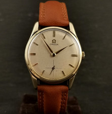 Gents Vintage Omega Watch. Solid 9ct Case. Cal 268. 1960. Good Working Order.