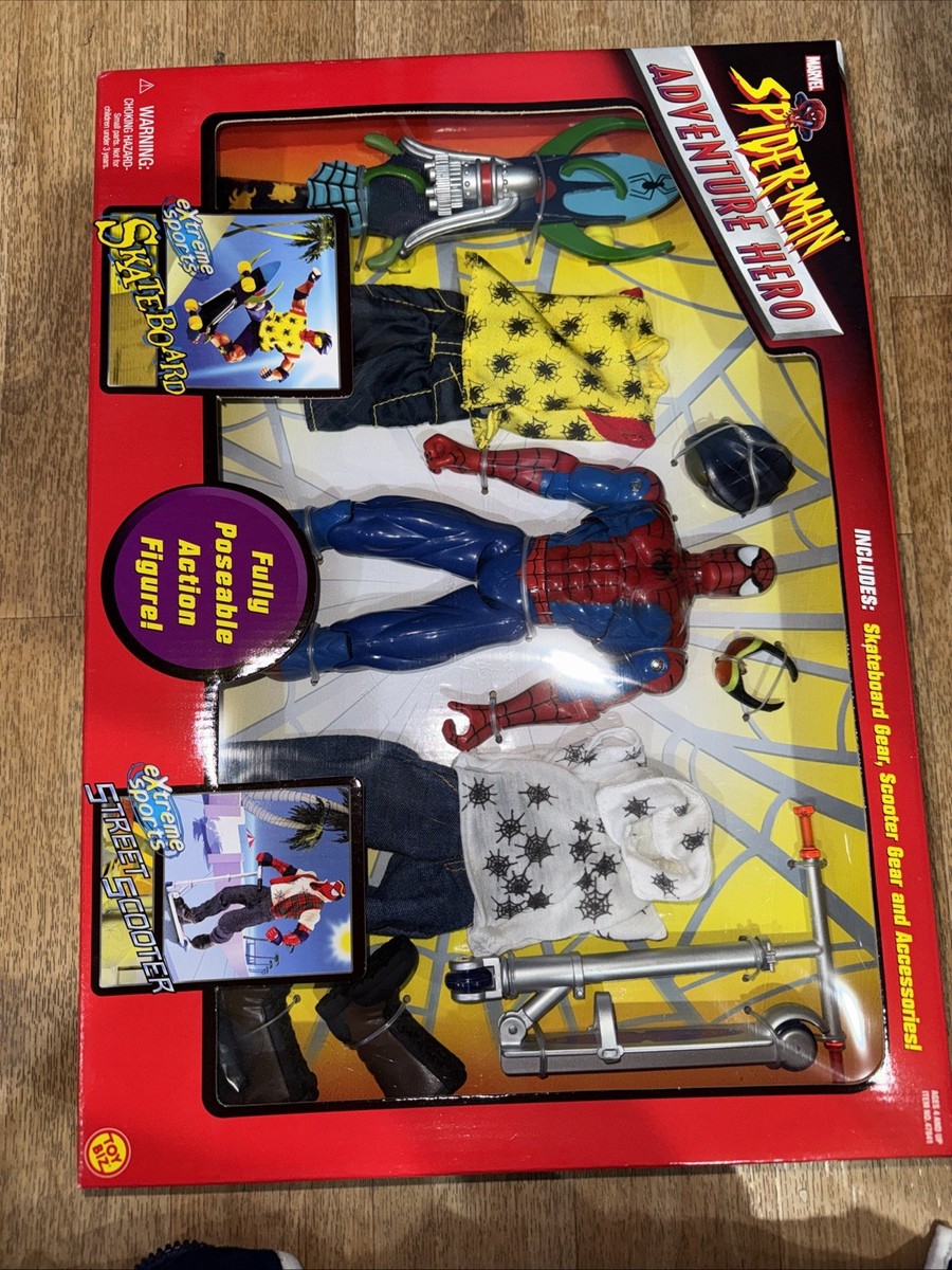 2000 Marvel Spider-Man Adventure Hero Skateboard & Street Scooter
