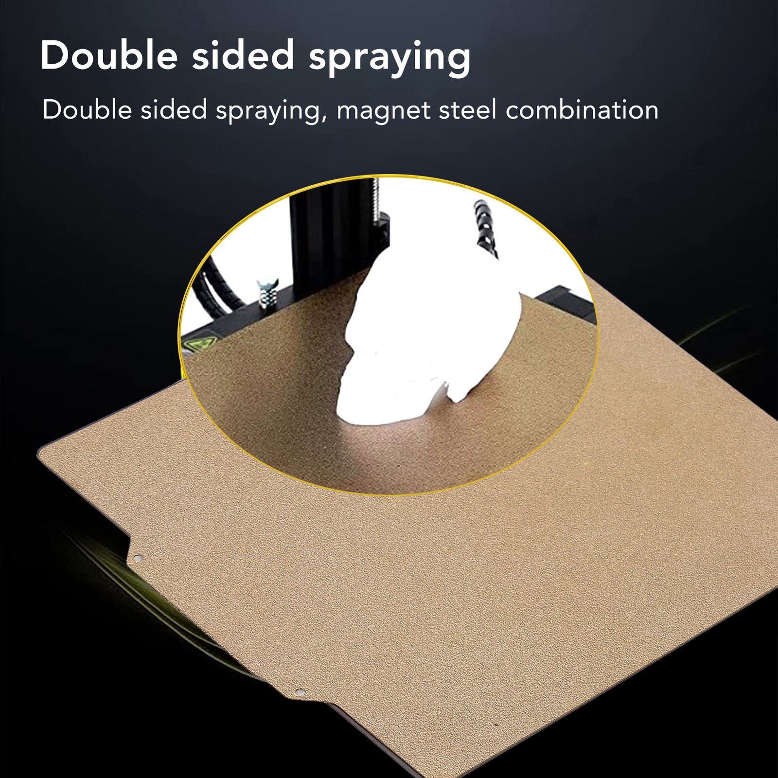 250 X 250 Mm 3D-Drucker-Bauplatte Doppelseitig Matt Glatt PEI-Druckbett DON - Bild 3