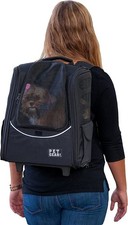 Pet Gear I-GO2 Roller Backpack, Travel Carrier, Car Seat for Cats/Dogs, Mesh ...