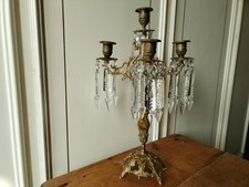 Candelabro Portacandele Antico PRIMI 800 Bronzo MASSIC Candeliere 5 Luci Vetrina