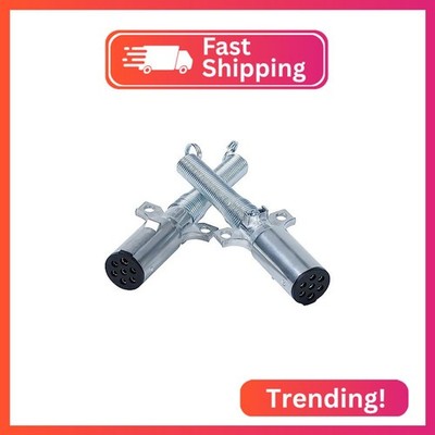 Vitonsbay Trailer-Side 7 pin Trailer Plug,7 Pin Round Trailer-Side Wiring Harnes