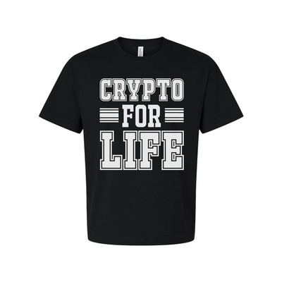 Crypto For Life Graphic T Shirt Unisex Short Sleeve Tee For Crypto Enthusiasts A