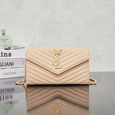 Saint Laurent .Y.S L Wallet On Chain Beige Ch...