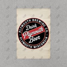 Vintage Style Plymouth Beer Metal Sign Wisconsin Brewing Co. Decor #490203