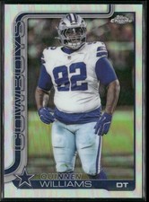 2025 Topps Chrome Refractor 72 Quinnen Williams Dallas Cowboys