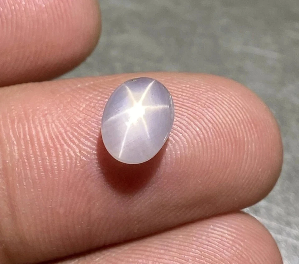 8.50Ct Natural 6-Rays White Star Sapphire Oval Cabochon Loose Certified Gemstone - Image 4 of 4