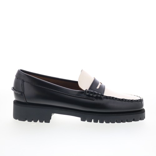 Sebago Dan Lug 7002IJ0-987 Womens Black Loafers & Slip Ons Penny Shoes Sebago Dan Lug 7002IJ0-987 Womens Black Loafers & Slip Ons Penny Shoes