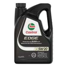 Castrol EDGE 5W-20 Advanced Full Synthetic Motor Oil, 5 Quarts 5 Quarts, Amber 26.74 per gallon