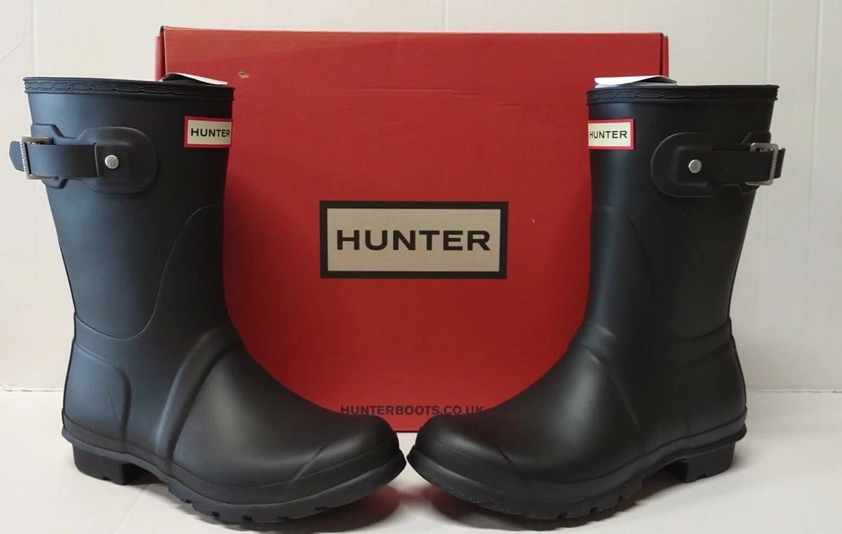 Hunter Original Short Black Boots for Women for sale | eBay