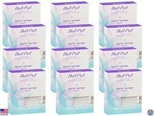 Dermatologist-Approved Facial Sponge, Exfoliating, Reusable, 12 Count, White