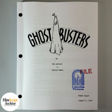 Ghostbusters Screenplay 1984 Dan Aykroyd Movie Script RARE First Draft