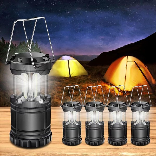 Campinglampe Batteriebetrieben Tragbar Ultrahell Faltbar 4 StüCk FüR Wandern-image