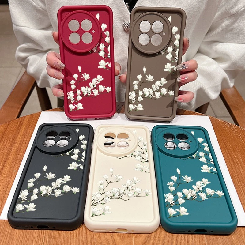 Phone Case For OnePlus 13 13T 13R 12 12R 11R 5G ShockProof Silicone Flower Cover - Image 3 of 4