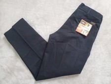 Lee Mens Stain Resist 34x30 Relaxed Fit Straight Leg Pants Navy Blue NWT READ