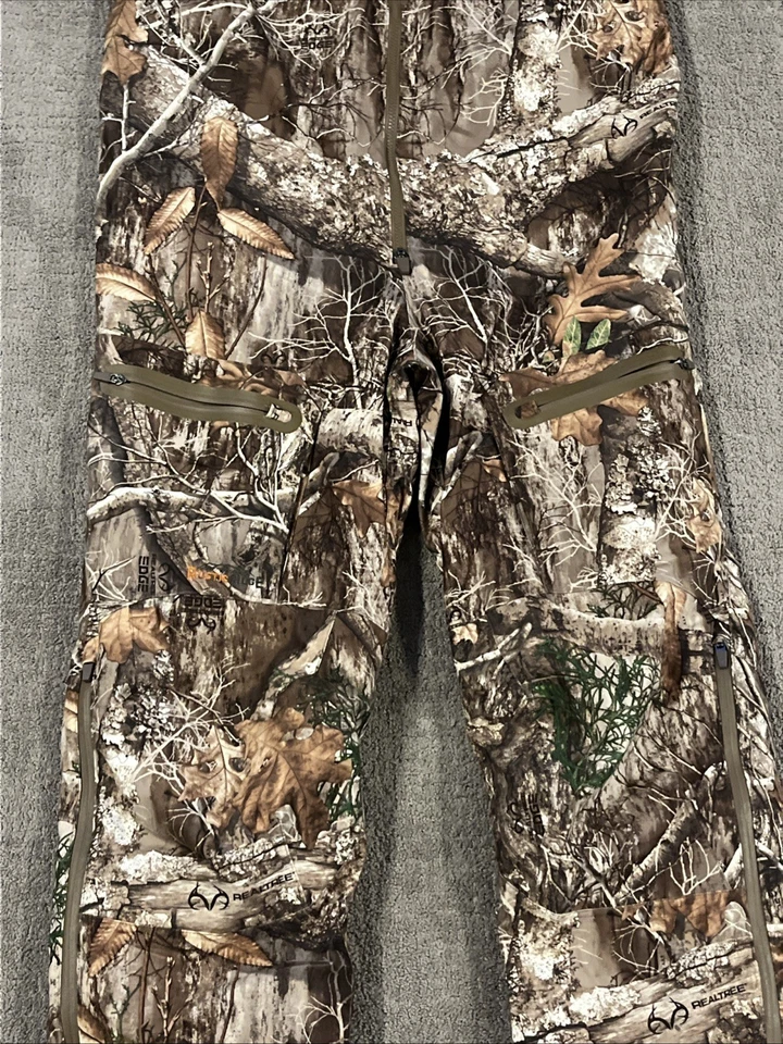 Rustic Ridge Camo Hunting Bib Pants Scent Stop Realtree Men Large Overalls Hunt - Image 4 of 4