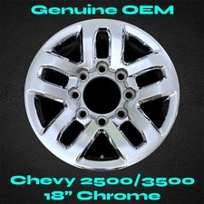 CLEAN! 18" Wheel for Chevy Silverado 2500 3500 HD 2015-2019 Stock OEM Chrome Rim